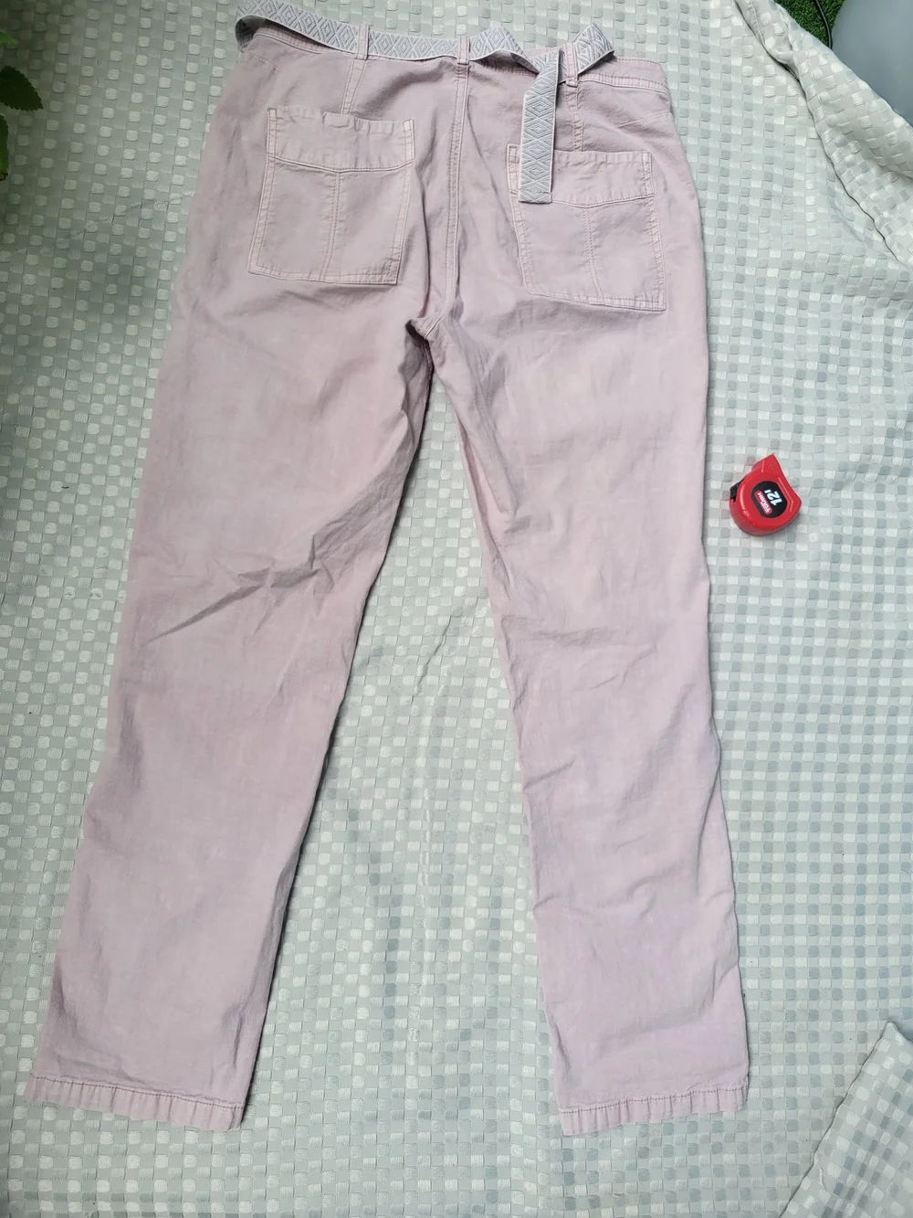 Anthropologie Women’s Light Pink Casual Patch-Pocket Pants Size 28